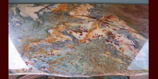 Louise Blue Granite Table.